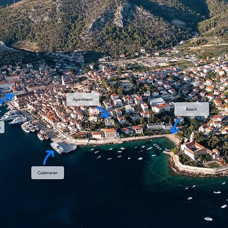 Up&Above ,New Luxury Apt, Steps From Beach And Old Town Hvar Town Exterior photo